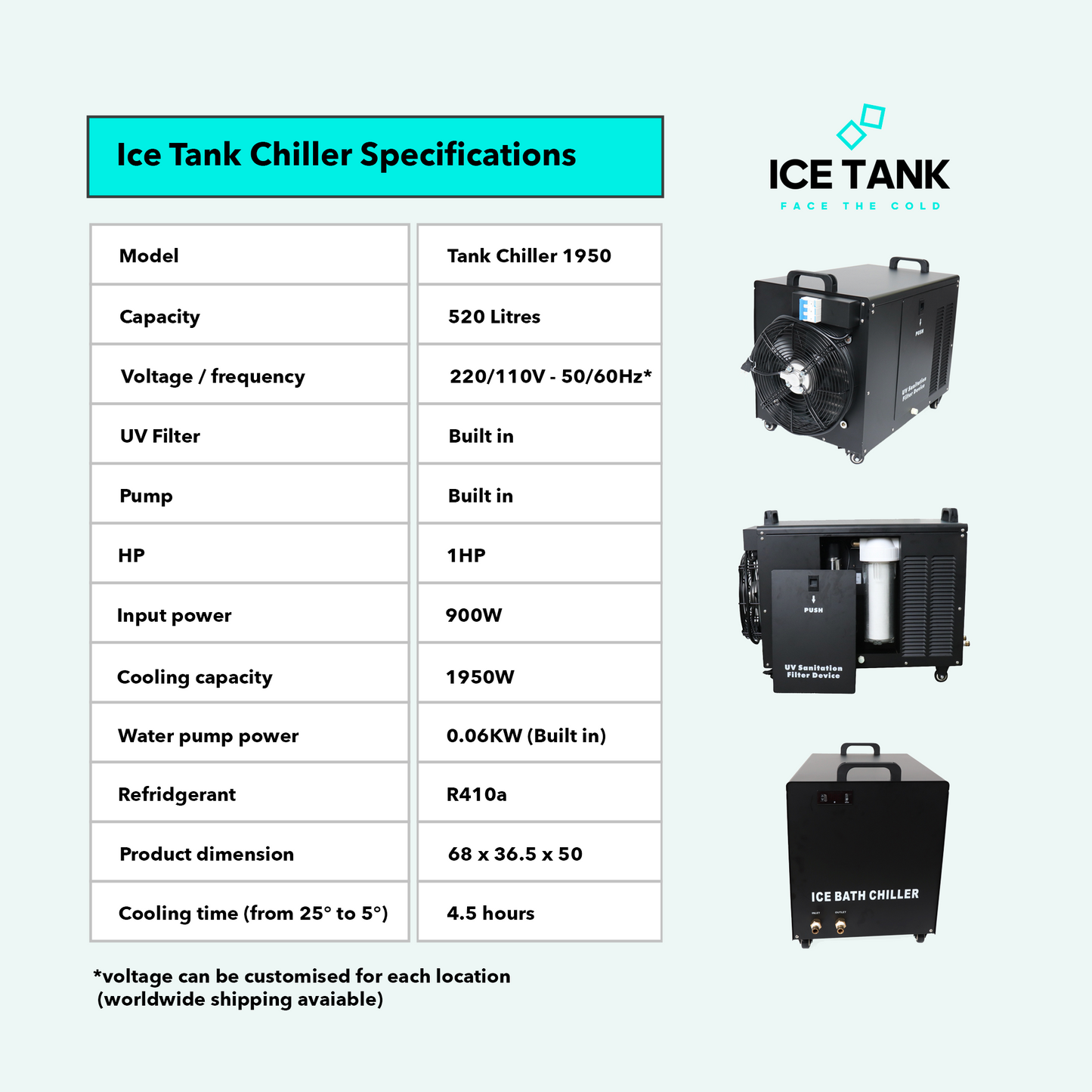 Ice Tank Pod with Water Chiller