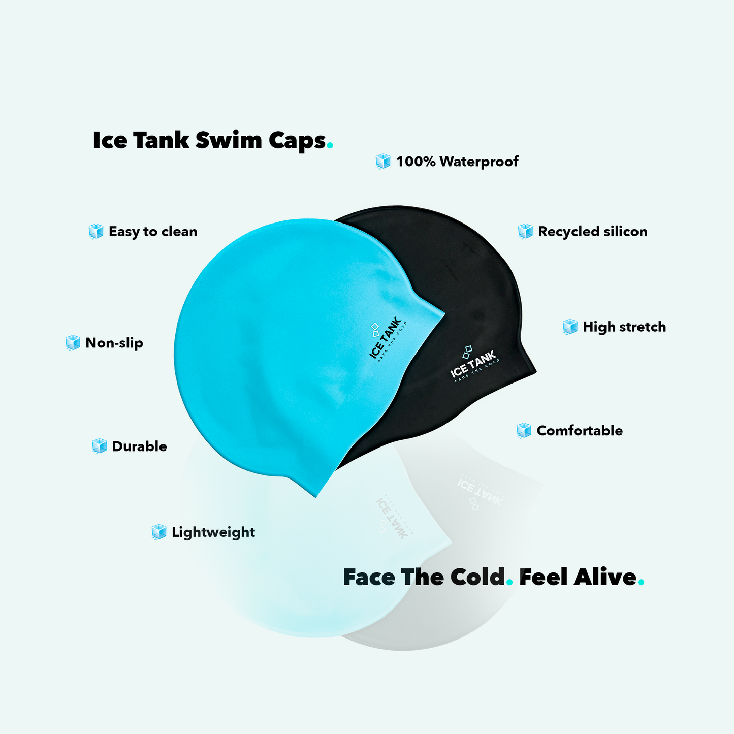 Ice Tank Swim Caps